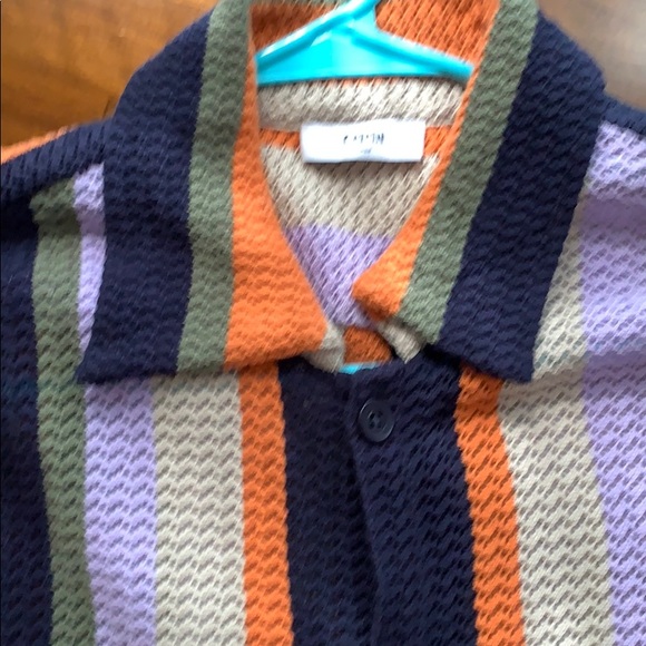 CMMN Sweden Wes knitted striped shirt - Picture 3 of 5